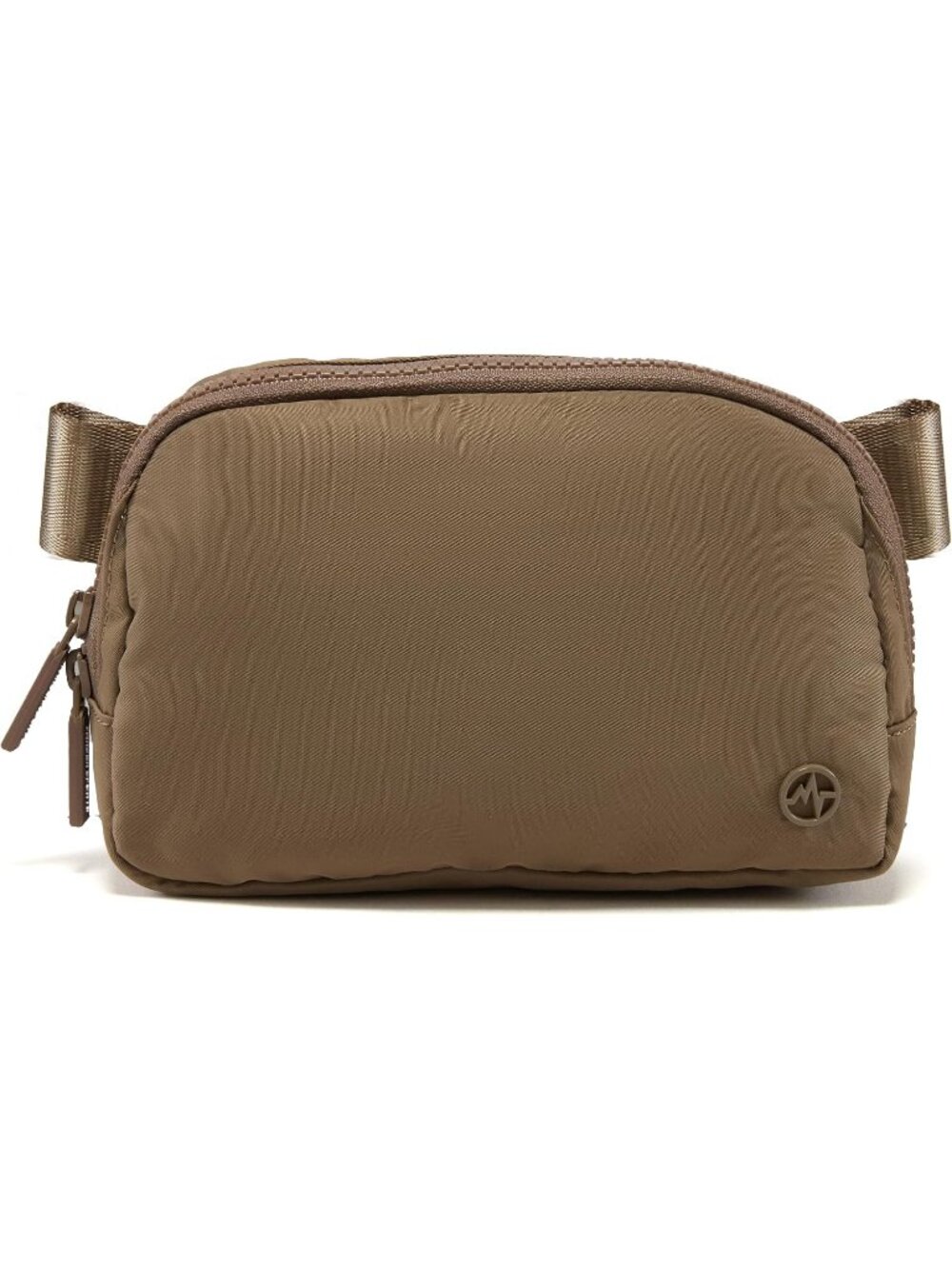 👜Women's Gray Brown Two-Way Zipper Crossbody Bag Adjustable Strap Mini Belt Bag